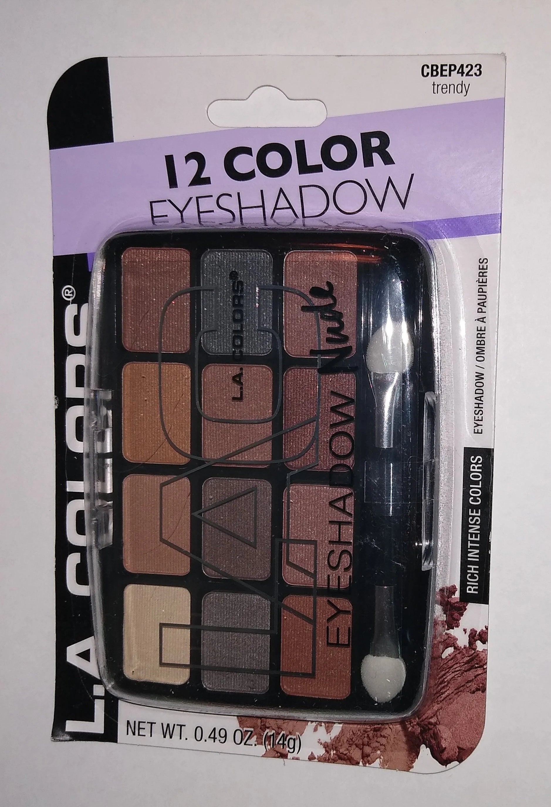 LA Colors 12 Shadows NUDE