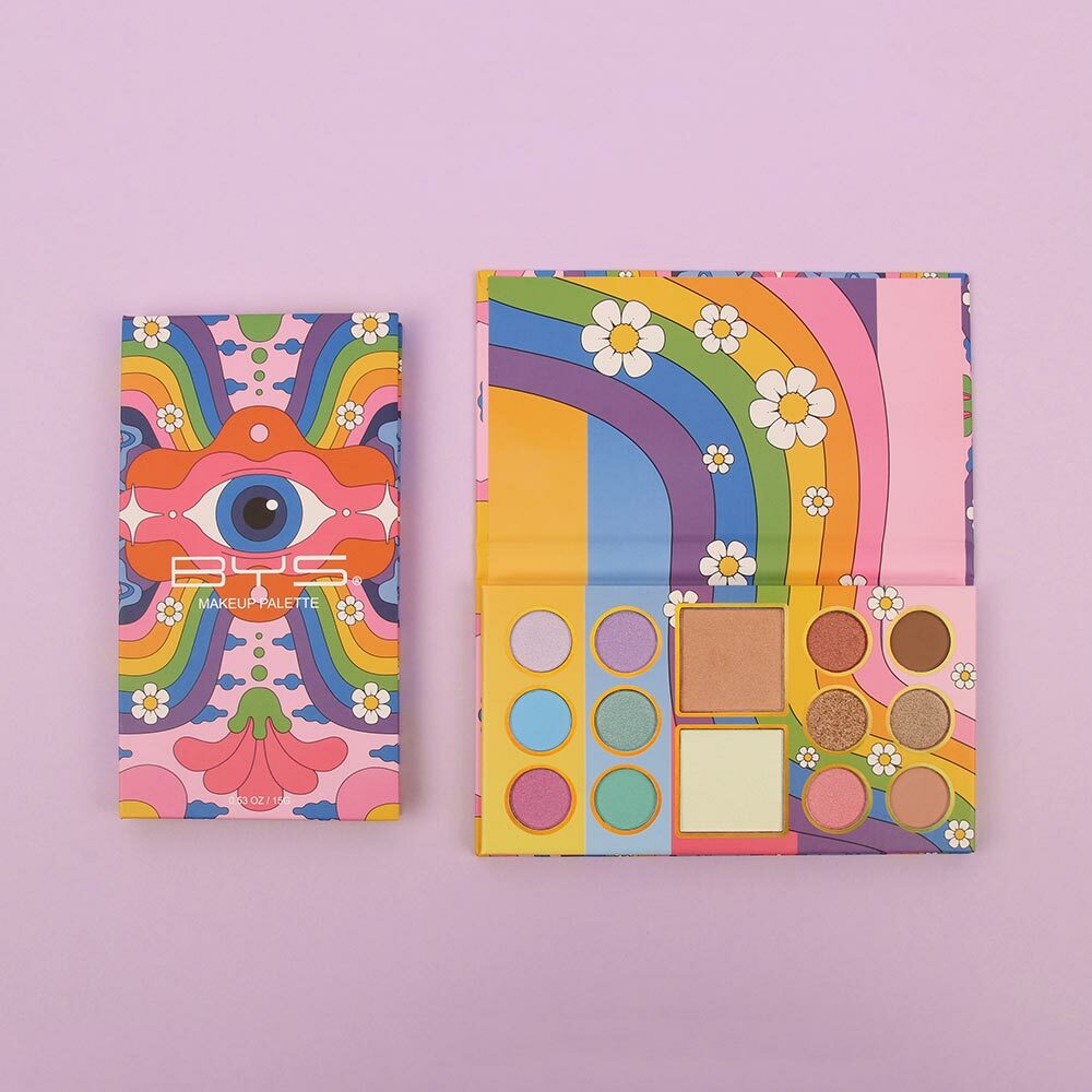 Psychedelic Rainbow Makeup Palette 14 Colours