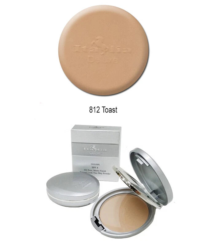 Italia Deluxe Silver Pressed FacePowder (Shade 812 Toast)